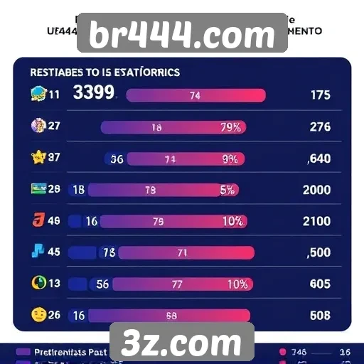 Estatísticas de usuários da plataforma br444.com
